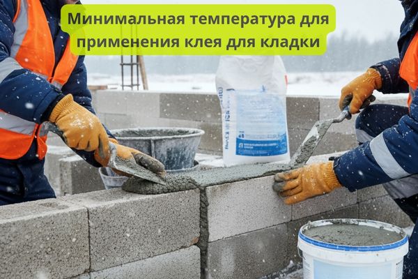 Минимальная температура для применения клеевой смеси зимней фото